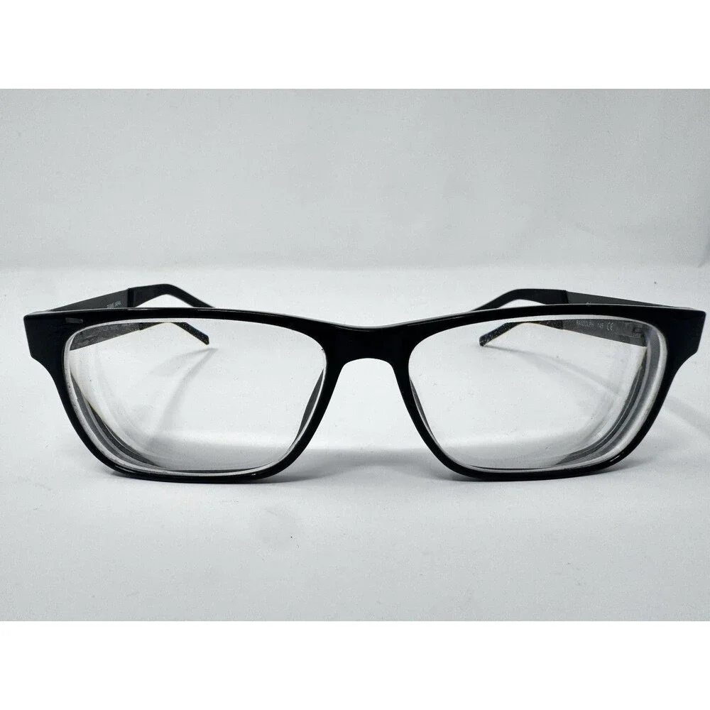 Randolph Keesler Eyeglass Frames Black Rectangle Japan 58-15-145 (B)